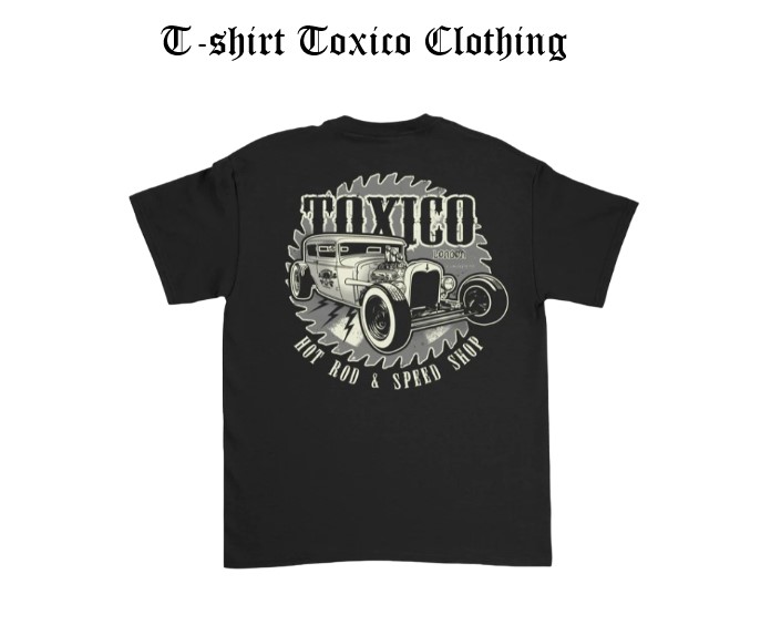 T-shirt Toxico  HOT ROD logos dos